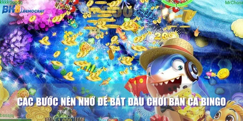 Các bước nên nhớ để bắt đầu chơi bắn cá bingo